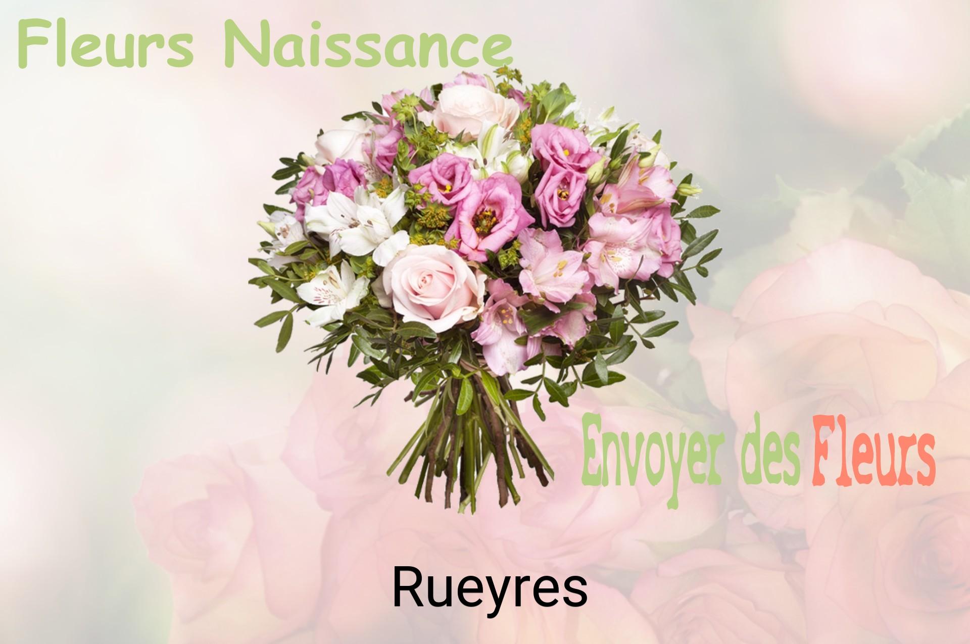 Bouquet de fleurs de naissance livré à Rueyres